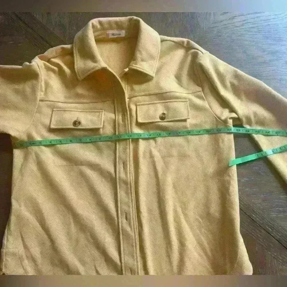 Madewell Brushed Herringbone Knit Shirt Jacket Size M - Picture 11 of 11